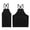 Black, variant on UNIWELL Canvas Cooking Apron for Kitchen Baking Grilling BBQ, Adjustable Cross Back Apron with Pockets for Chef Bartender Barber Artist Gardener Black