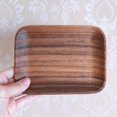 thumbnail image 2 of Solid Wood Serving Tray Tea Plate Fruit Vegetable Platter Bread Dessert Cake Pan, 2 of 9