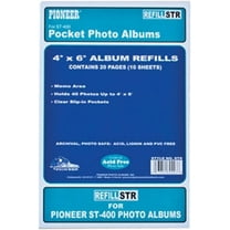 Pioneer STR 3-Ring Memo Album 40 Pocket Refills, 2 Per Page (10 Sheets)