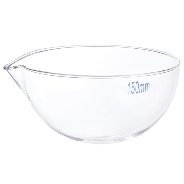EeaseCA 1 Pce Contenant en Verre pour Évaporation avec Bec Verseur pour Laboratoire (Fond Rond)