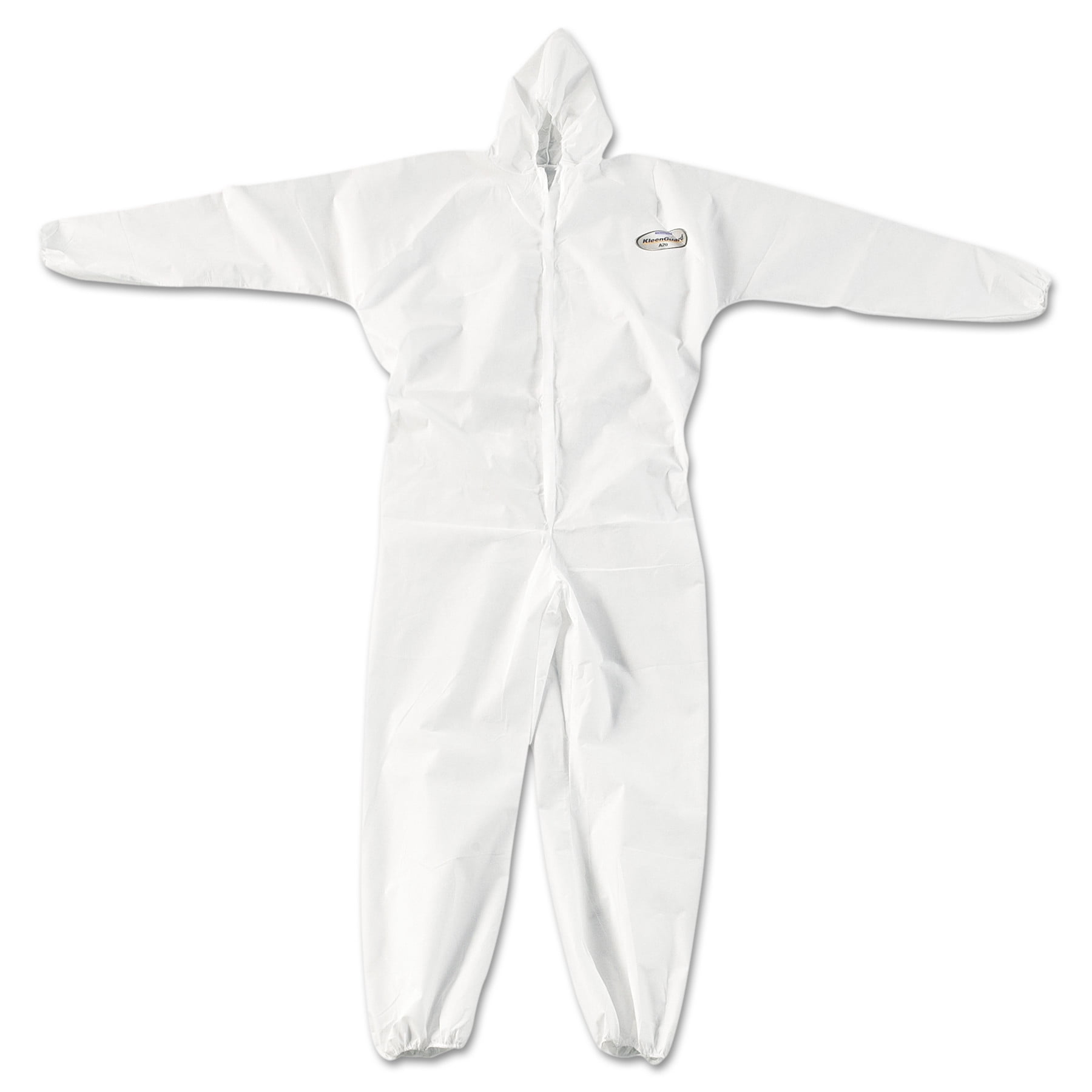 A20 Elastic Back, Cuff and Ankle Coveralls, Zip, XL, White, 24 Per Carton by Kimberly Clark