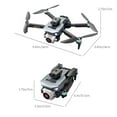 thumbnail image 4 of MERILER Drone with ESC Camera and Brushless Motor - 2.4G RC Quadcopter with Remote Control, Screen Display, Cool Lights, Altitude Hold, 360° Obstacle Avoidance, WiFi Image Transmission, 4 of 6
