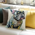 thumbnail image 3 of BANET  Cute Pet Frenchie Baby Dog Throw Pillow Covers  Sofa Decorative Cushion Cases for Home Decor 22x22in, 3 of 5