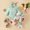Green, variant on TAIAOJING Kid Girl Boy Pants Sets Baby Cute Long Letter The Clothes Flowers Flares Suit Baby Autumn Coat Pants Hair Band Outfits 9-12 Months
