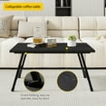 thumbnail image 2 of Rectangular Folding Coffee Table - Modern Space-Saving Foldable Coffee Table for Living Room, Durable and Lightweight Design, Easy to Assemble, Perfect for Small Spaces, 2 of 7