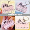 thumbnail image 4 of Miangastore 2Pcs Piano Keychain Mini Piano Keyboard Keyring Instrument Bag Hanging Pendant Charm, 4 of 8