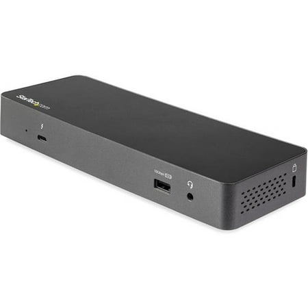 Startech Thunderbolt 3 Docking Station - USB-C (3.1 Gen 1 & 2) Adaptable - Dual 4K DisplayPort - Windows & macOS - Extended Host Cable - for Notebook - 60 W - USB Type C - 5 x USB Ports - 5 (Best Desktop Dock For Windows 7)