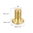thumbnail image 2 of Unique Bargains M3x5mm Brass Machine Screws, Phillips Pan Head Fastener Bolts 20Pack, 2 of 5