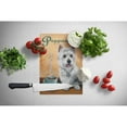 thumbnail image 2 of Carolines Treasures PPP3225LCB Westie Puppuccino Glass Cutting Board Large, 12H x 16W, multicolor, 2 of 2