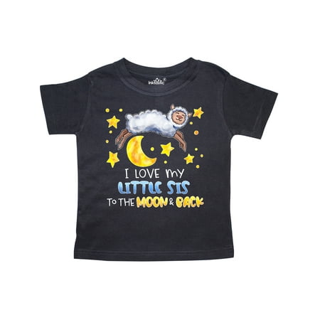 

Inktastic I Love my Little Sis to the Moon and Back Cute Sheep Gift Toddler Boy or Toddler Girl T-Shirt