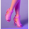 thumbnail image 5 of Barbie Looks Doll, Collectible No. 24 with Brown Hair & Modern Y2K Fashion, Shimmery Pink Strapless Dress with Peep-Toe Heels, 5 of 5