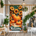 thumbnail image 6 of Decorative Design Autumn Banner Pumpkin Leaves Sunflowers for Thanksgiving Fall Welcome Party, 6 of 9