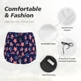 thumbnail image 6 of Lsque American Stars Printed Women's Running Shorts with Liner Pockets,Elastic Quick Dry Workout Athletic Gym Yoga Shorts,Womens High Waist Shorts-Small, 6 of 9