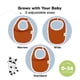 thumbnail image 4 of Paquete de 8 baberos orgánicos para bebés KeaBabies, suaves y absorbentes para recién nacidos, 4 of 9