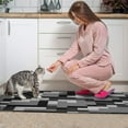 thumbnail image 4 of Grey Black Geometric Kitchen Rugs and Mats Sets Of 2,Kitchen Decoration Rugs,Rubber Backing Non-Slip Floor Mat for Sink Washable Waterproof Laundry Room Runner Rugs, 4 of 7