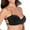 Black, variant on Ladies Push Up Strapless Adhesive Bra Deep U Shape Backless Bra