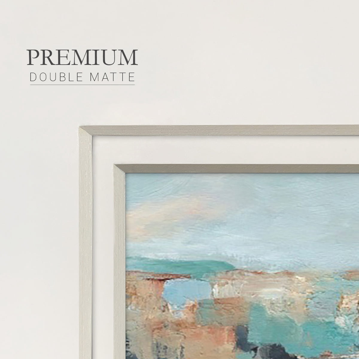 Turquoise Cliff Wall IPremium Framed Print