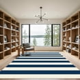 thumbnail image 2 of ODIKA 4' x 6' Machine Washable Non-Slip Area Rug, modern striped High Traffic Rug, Blue, 1017824, 2 of 7