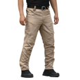 thumbnail image 2 of Cargo Pants for Men, Male Cargo Trousers Cascal Large Size Solid Color Side Multi Pockets Long Pant Men's Pants Khaki 3XL, 2 of 4