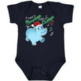 thumbnail image 3 of Inktastic I Want a Hippopotamus for Christmas Hippo in Santa Hat Boys or Girls Baby Bodysuit, 3 of 5