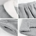 thumbnail image 2 of Pyjama en Polaire Corail pour Femmes Ensemble de Pyjama en Flanelle Doux Vêtements de Détente Chauds 2 Pcs, Gris TG, 2 of 6