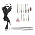 thumbnail image 2 of 1 Set Electric Nail Polisher with Sanding Heads USB Trimming Tool, 2 of 5