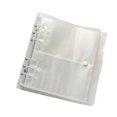 thumbnail image 2 of Estuche para álbum de fotos Organizador de fotos para el hogar Libro Páginas transparentes Fotos Bolsillos Titular Carpeta de almacenamiento Almacenamiento y organización del hogar 5in con clip blanco Yuarrent HA074034-08, 2 of 6