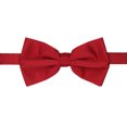 thumbnail image 2 of Jacob Alexander Men's Solid Color Extra Large Pre-Tied Bow Tie - Red, 2 of 5