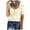 Yellow, variant on WREESH Women's Ribbed Knit Short Sleeve Henley Crop Top Floral Pattern Blouses Slim Classic Button T-Shirt Yellow