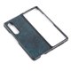 thumbnail image 5 of Funda de teléfono con patrón de cuero empresarial Funda de teléfono a prueba de golpes para Samsung Galaxy Z Fold 3Azul, 5 of 5