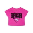 thumbnail image 2 of Supergirl Girls 2-Piece Jersey Short Sleeve Top and Short, Sizes 4-12, 2 of 3