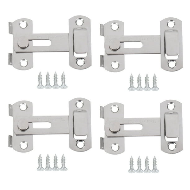 4X Cerrojo de Cerrojo METAL Cerradura de Cerrojo de Cerradura Cerradura de Puerta Corredera para Montaje de Gabinete de Ventana