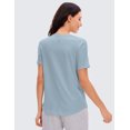 thumbnail image 2 of CRZ YOGA Pima Cotton Crewneck T-Shirts for Women Workout Casual Yoga Athletic Short Sleeve Shirts Soft Tops, 2 of 3