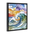 thumbnail image 2 of Stupell Industries Tropical Vibrant Sunrise Surf Black Floating Frame Canvas Art, 17 x 21, by Shelly Craig, 2 of 8