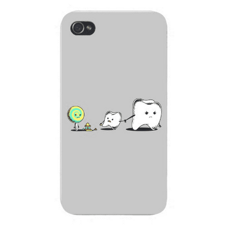 Apple iPhone Custom Case 4 4S White Plastic Snap On - 