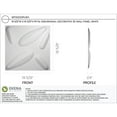 thumbnail image 2 of Ekena Millwork 19 5/8"W x 19 5/8"H Petal EnduraWall Decorative 3D Wall Panel, White, (50-Pack for 133.73 Sq. Ft.), 2 of 12