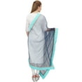 thumbnail image 2 of Phagun Indain Women's Hijab Scarf Throw Net Dupatta Chunni Neck Wrap-Navy Blue, 2 of 5