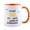Orange, variant on Funnil Ceramic Coffee Mug 50th Birthday Gifts Ideas Mother's Day Gifts Black