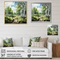 thumbnail image 4 of Designart "Birch Woods Winds XI" Forest Floater Framed Wall Art Living Room, 4 of 7