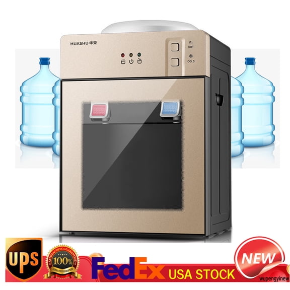 5 Gallon Top Loading Countertop Water Cooler Dispenser Cold Hot Water Dispenser