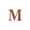 A013- Rust Brown (M), variant on Rustic Metal Wall Art Letters M & B, 12 Inch Farmhouse Wall Decor for Living Room, Vintage Industrial Home Decoration Set for Fireplace Mantel