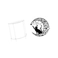 thumbnail image 6 of CoudarTitie Acrylic Side Table for Small Space with Metal Cat Wall Art Accent Two Tier End Table Nightstand for Bathroom Living Room Decor Cat Lover Gifts, 6 of 8