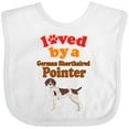thumbnail image 3 of Inktastic German Shorthaired Pointer Owner Girls Baby Bib, 3 of 4