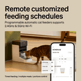 thumbnail image 5 of Petlibro Upgraded RFID Automatic Cat Feeder, 5G Wi-Fi Pet Feeder, 3L Auto Cat Feeder App Control with Light Collar Tag, Tag Activated One Automatic Cat Food Dispenser 1-10 Meals Control, 2 Packs, 5 of 12