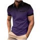 thumbnail image 1 of Eres Más Que una Camisa de Puntuación de Prueba Polka Gradiente Botón de Solapa, Deporte de Manga Corta Top de los Hombres, 1 of 5