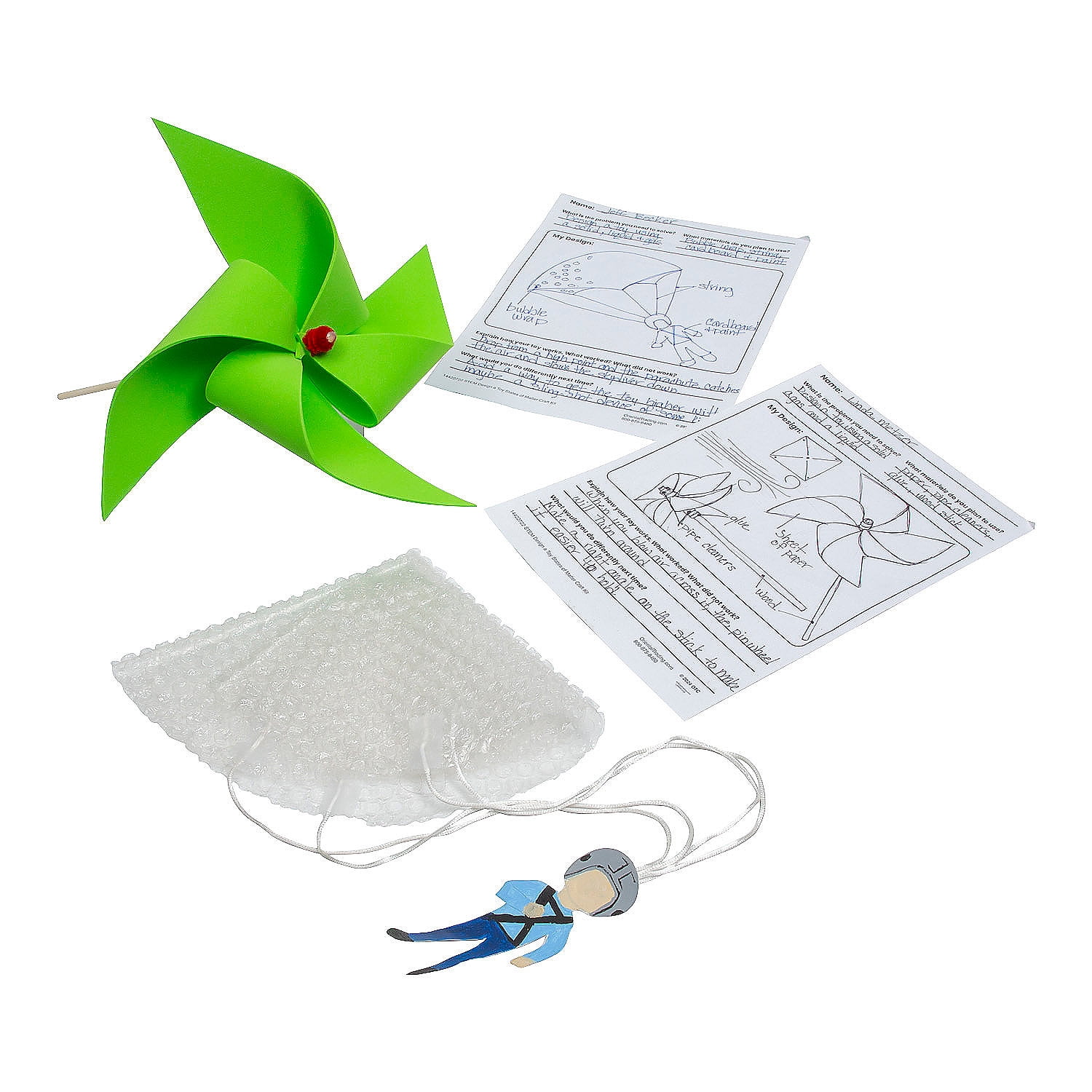Fun Express STEM Design-a-Toy States of Matter Activity Learning Challenge Craft Kit - Makes 12