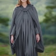 thumbnail image 2 of Olyvenn Sales Women Trench Coat Open Front Cardigan Jacket Coat Shawl Cape Cloak Mantle Plus Sleeveless Hooded Casual Outwear Jackets for 2023 Womens Gifts Dark Gray 10, 2 of 9