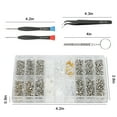 thumbnail image 4 of EEEkit Eyeglass Repair Kit, Eyeglass Screws Nose Pads, Precision Screwdriver Set with Tweezer, Repair Tool for Spectacles, Watch, 4 of 6