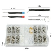 EEEkit Eyeglass Repair Kit, Eyeglass Screws Nose Pads, Precision Screwdriver Set with Tweezer, Repair Tool for Spectacles, Watch