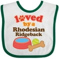 thumbnail image 3 of Inktastic Rhodesian Ridgeback Loved by a (Dog Breed) Boys or Girls Baby Bib, 3 of 4